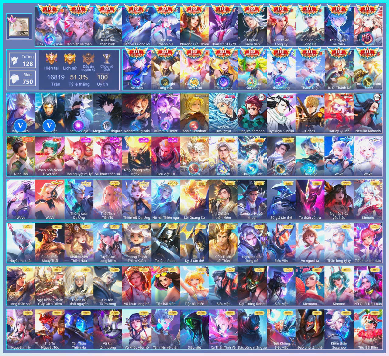 Ảnh skin ACC SEA Liên Quân 420 skin 12 SSS