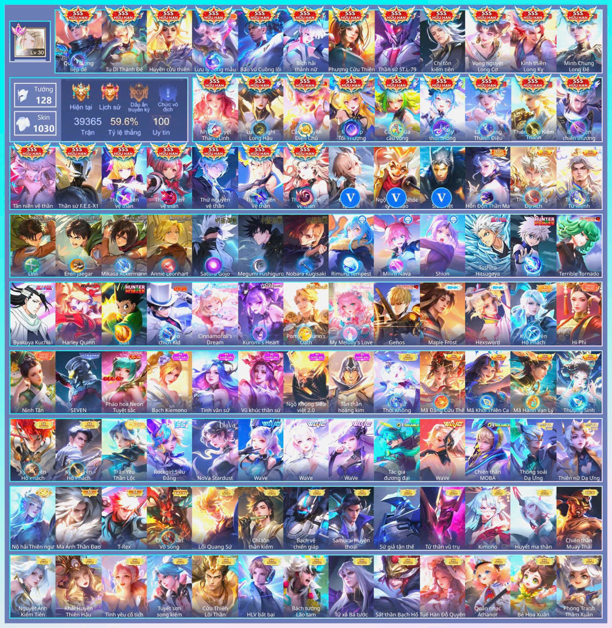 Ảnh skin ACC TÍM Liên Quân 510 skin 18 SSS